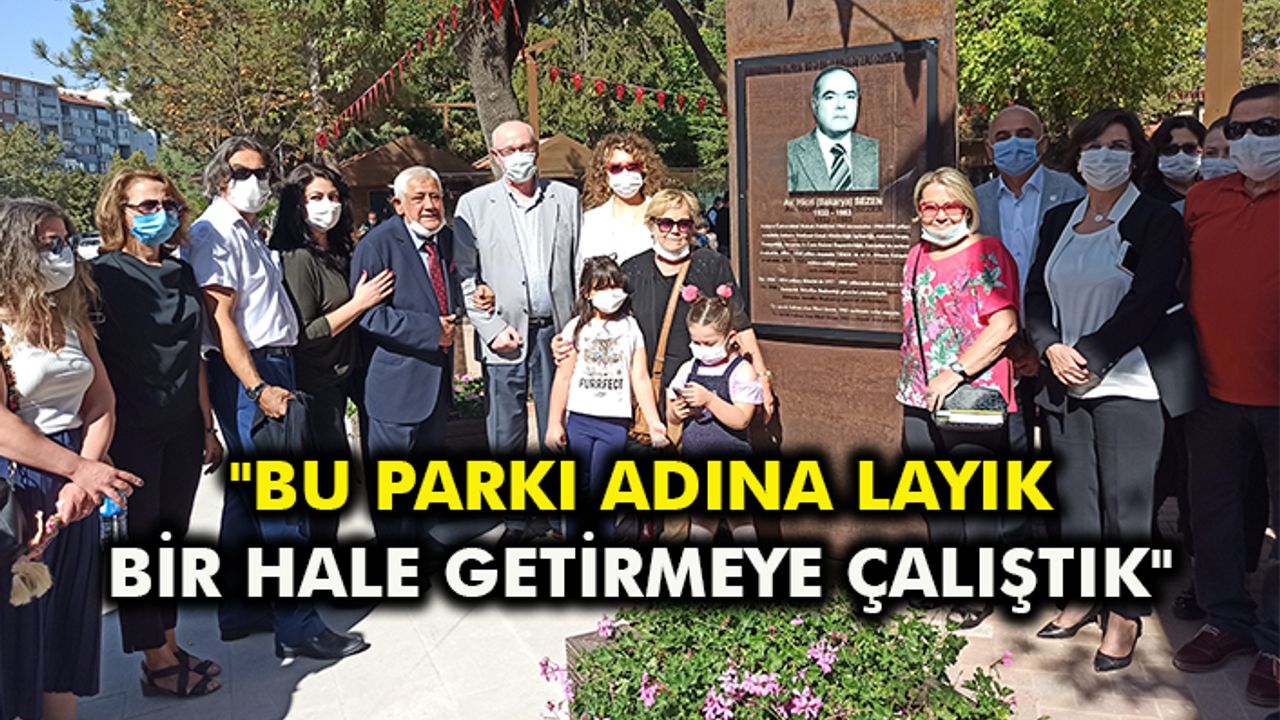 Hicri Sezen Parkı yeniden hizmete açıldı