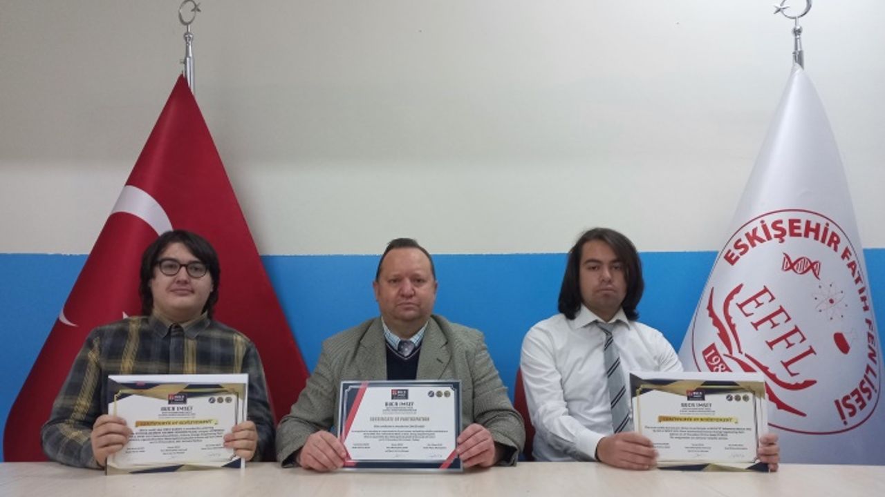 Eskişehir Fatih Fen Lisesi'ne Uluslararası Ödül
