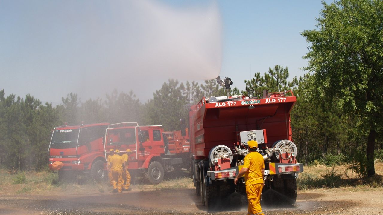 Eskişehir ve Afyonkarahisar ekipleri Datça yangınında