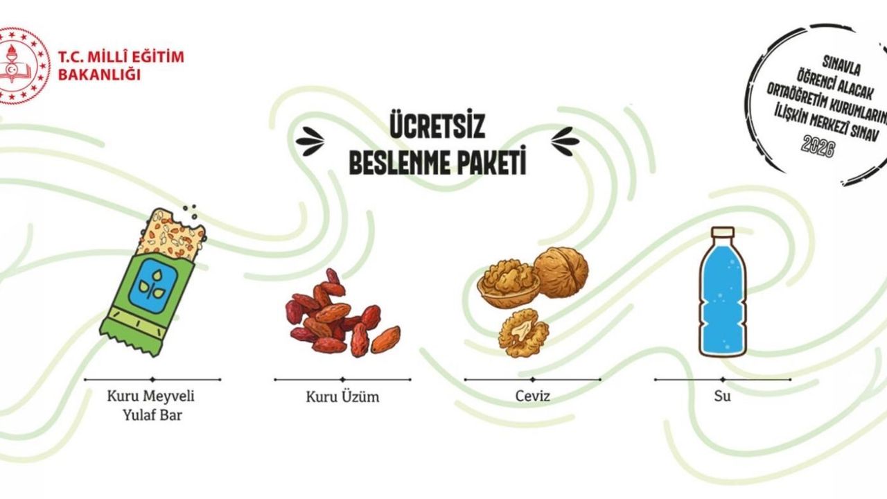 LGS'de Öğrencilere Ücretsiz 'Beslenme Paketi'