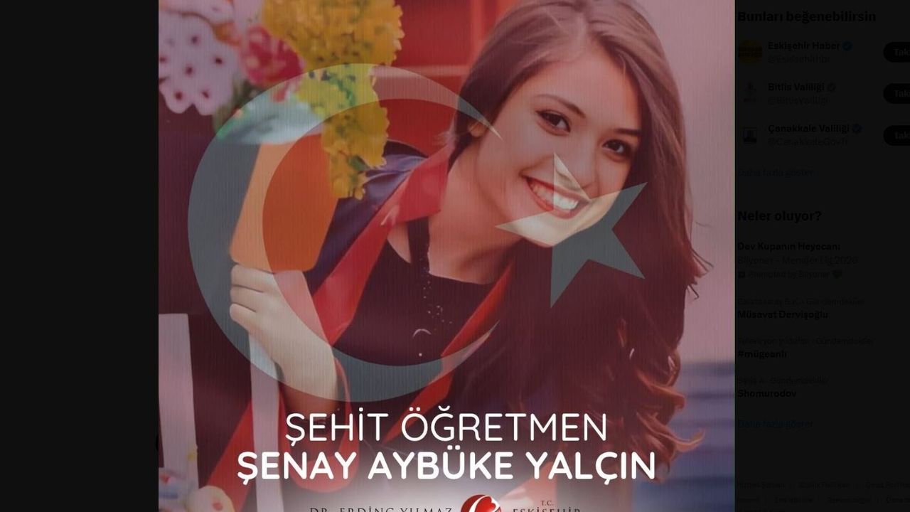 Vali Yılmaz Şehit Aybüke Öğretmeni Unutmadı