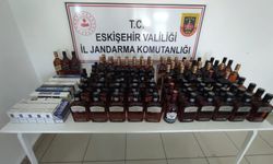 85 bin lira değerinde kaçak içki ve sigara ele geçirdi