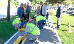 Büyükerşen Bisiklet Yolu Çalışmalarını İnceledi