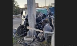 Bariyerlere saplanan otomobilin sürücüsü hayatını kaybetti