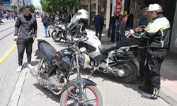 Eskişehir'de 52 motosiklet sürücüsüne işlem uygulandı