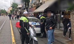 Yaya yollarında kullanılan 103 motosiklete ceza kesildi