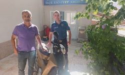 Polis çalıntı motosikleti sahibine teslim etti