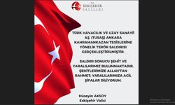 Vali Aksoy'dan Ankara'daki saldırıyla ilgili taziye mesajı