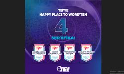 TEI’ye Happy Place to Work’ten 4 sertifika daha