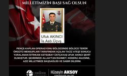 Vali Aksoy'dan Şehit Ufuk Akıncı için taziye mesajı