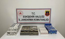 Motosiklet üzerinde 1100 kaçak sigara