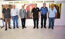 Müdür Yılmaz emniyet personelinin annesinin cenazesine katıldı