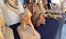 Ahşap kursiyerlerin el emeği festivalde sergileniyor