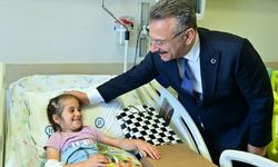 Vali Aksoy  tedavi gören öğrencileri unutmadı
