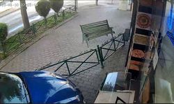Alkollü kadın sürücünün kullandığı araç tatlıcı dükkânına daldı