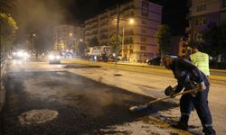 Şehir Uyurken Yollar Yenileniyor
