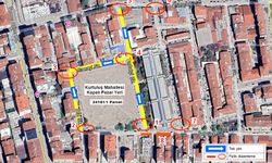 Kurtuluş Kapalı Pazar Yeri İnşaatı İçin Trafik Düzenlemesi