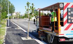 Eskişehir Büyükşehir'den Yol Çizgi Boyama Çalışmaları
