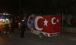 Kadın yayaya ters yönden gelen plakasız araç çarptı