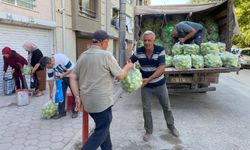 5 ton dolma biberi ücretsiz dağıttı