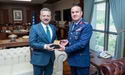Vali Aksoy'dan Hava Korgeneral Dalkıran'a İade-i Ziyaret