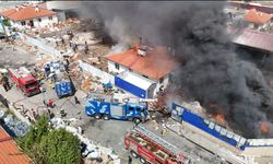 Eskişehir'de geri dönüşüm fabrikasında büyük yangın