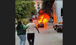 Sadece 1 defa kullandığı aracı 30 dakikada yandı