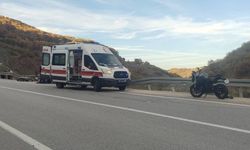 Bilecik'te kontrolden çıkan motosiklet devrildi