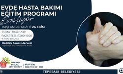 Evde Hasta Bakımı Eğitim Programı Başlıyor