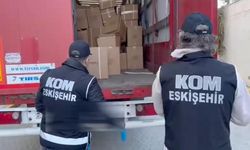 Durdurulan tırda 7 milyon Liralık sahte tütün ürünleri ele geçirildi