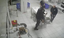 Araçla çarptığı kişiyi demir çubukla öldüren zanlının yakalandığı anlar güvenlik kamerasında