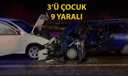 Eskişehir-Afyon yolunda iki araç kafa kafaya çarpıştı