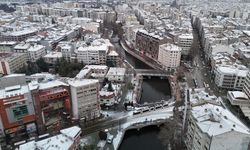 Yılın son karı Eskişehir'i beyaza bürüdü
