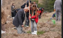 TUSAŞ şehitleri anısına binlerce fidan toprakla buluştu