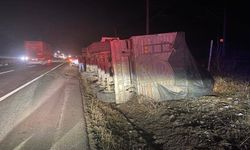 Alkollü tır sürücüsü trafik güvenliğini tehlikeye soktu