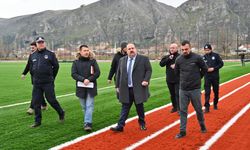 İnönü'de spor kompleksi hızla yükseliyor