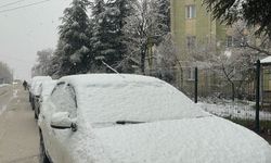 Eskişehir'de sabah saatlerinde kar yağışı etkili oldu