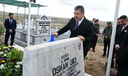 Vali Yılmaz Şehit Jandarma Onbaşı Osman Gıcı'nın kabrini ziyaret etti