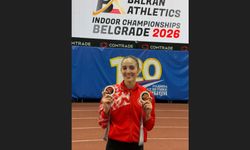 Eskişehirli atletizm sporcusundan Balkan'da altın madalya