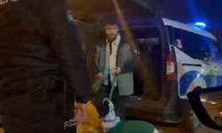 Alkollü yakalanan sürücü karakola köpeğiyle gitti