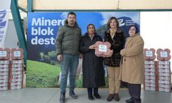 İnönü’de Üreticiye Mineral Blok Desteği