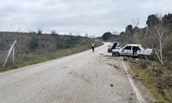 Direksiyon hakimiyetini kaybeden sürücü ağaca çarptı