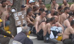 5 aydır maaş alamayan maden işçilerinin açlık grevi 8'inci gününde