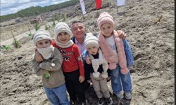 Yanan bölgeye 1000 fidan dikildi