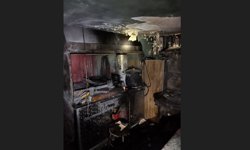 İşyerinde Korkutan Yangın