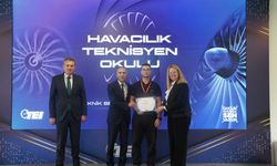Havacılık Teknisyen Okulu Programı'nda Sertifika Heyecanı
