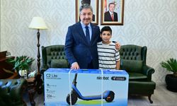 Vali'den Orman Şehidimizin Evladına Elektrikli Scooter