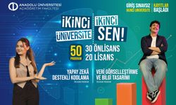 Anadolu Üniversitesi İkinci Üniversite Başvuruları Başladı