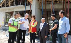 Başkan Ayşe Ünlüce Sazova Çocuk Evi İnşaatını Yerinde İnceledi