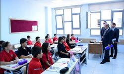 Müdür Aydın  Fethi Heper Spor Ortaokulunda Öğrencilerle Sohbet Etti
